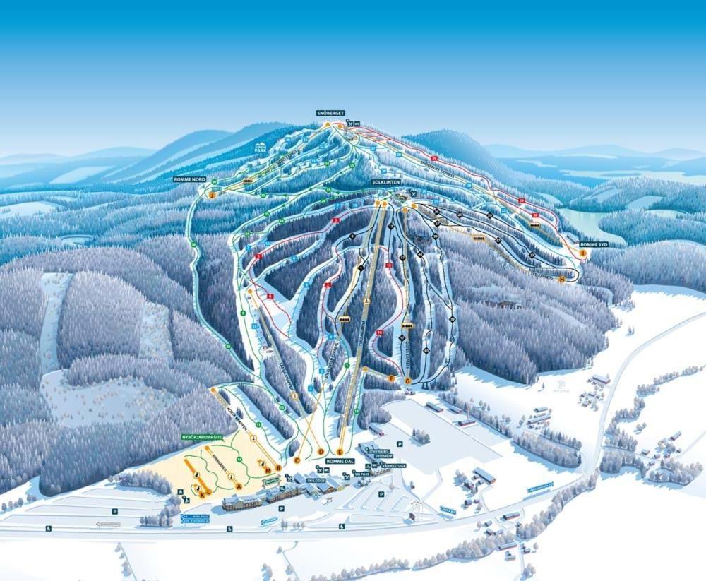 Raemsbyns Fritidsby, Naera Romme Alpin Apartamento Idkerberget Exterior foto